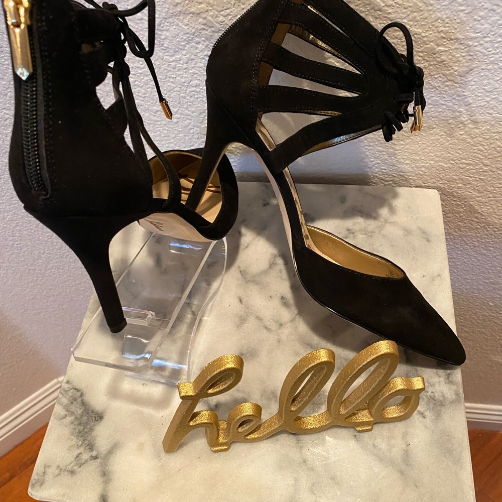 Black suede heels - Picture 7 of 12